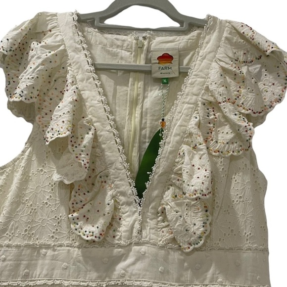 Farm Rio Eyelet patch beaded dress - Picture 6 of 10